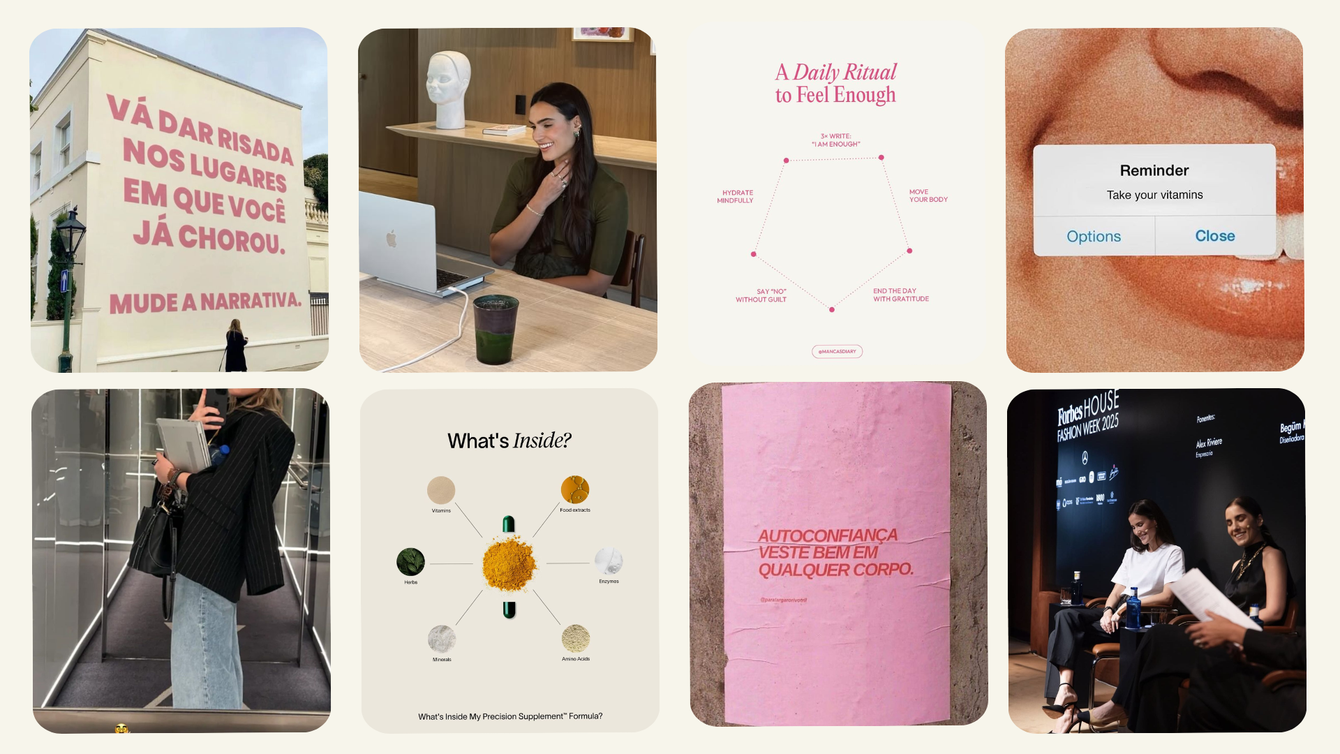 Mood Board Visual Fl&aacute;via Cohen